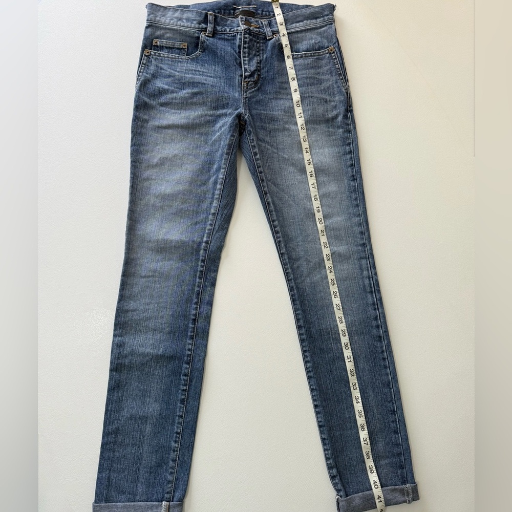 Saint Laurent Light Blue Skinny Jeans